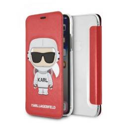 Original Case IPHONE X / XS Karl Lagerfeld Hardcase Karl Space Cosmonaut red