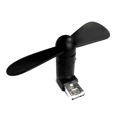 Wiatraczek 2in1 USB/microUSB czarny/black