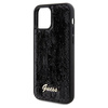 Guess nakładka do iPhone 12 / 12 Pro 6,1&quot; GUHCP12MPSFDGSK HC SEQUIN SCRIPT METAL czarna