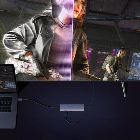 Ugreen 6in1 multifunctional USB Type C HUB - 3x USB 3.2 Gen 1 / HDMI 4K 60Hz / SD and TF memory card reader gray (60383 CM511)