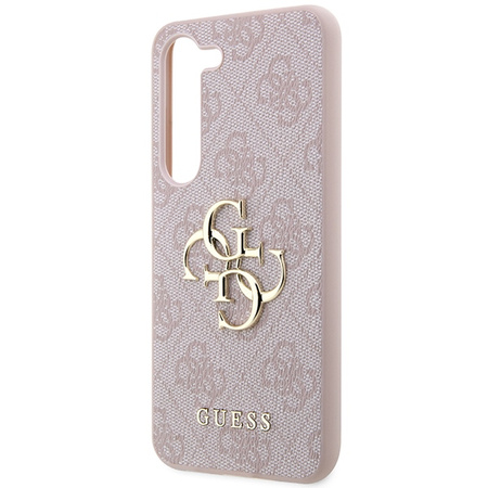 Oryginalne Etui GUESS hardcase 4G Big Metal Logo GUHCSA354GMGPI do Samsung Galaxy A35 różowy