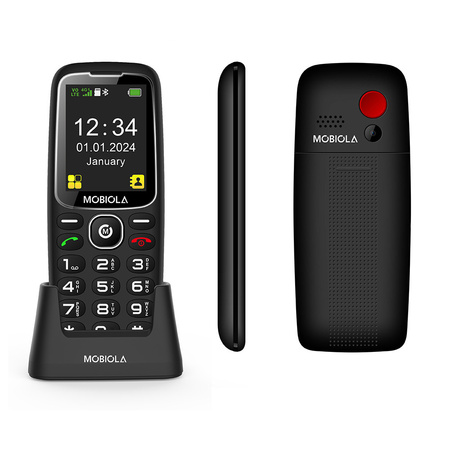 TELEFON GSM MOBIOLA  MB4120 4G TELEFON DLA SENIORA CZARNY