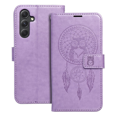 Kabura MEZZO Book do SAMSUNG A54 5G łapacz snów fioletowy