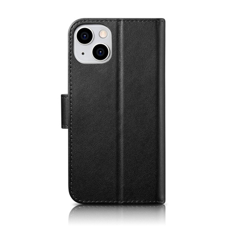 iCarer Wallet Case 2in1 Case iPhone 14 Plus Leather Flip Cover Anti-RFID Black (WMI14220727-BK)