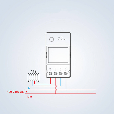Sonoff POW Elite Wi-Fi relay with energy consumption measurement function 20A white (POWR320D)