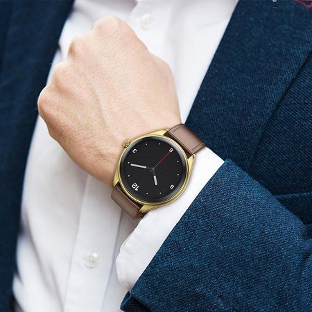 HOCO smartwatch z funkcją rozmowy AMOLED Y22 złoty szampański