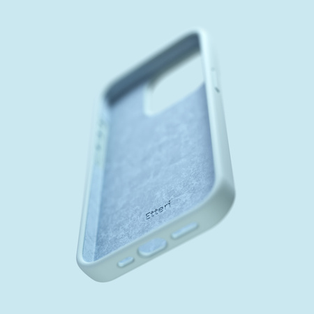 Nakładka Etteri Silicone Case do iPhone 15 Pro 6,1" jasnoniebieska
