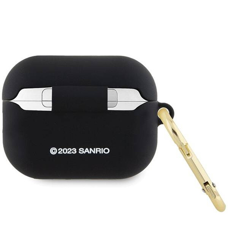 Hello Kitty Silikon 3D Kitty Head Case für AirPods Pro 2 (2022/2023) – Schwarz