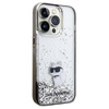 Karl Lagerfeld nakładka do iPhone 14 Pro 6,1&quot; KLHCP14LLKCNSK HC LIQ. GLITTER C transparentna