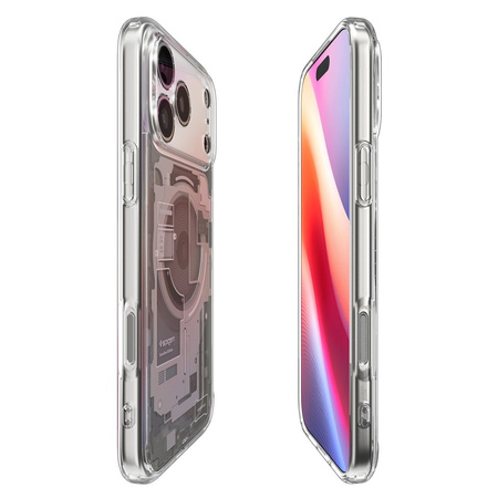 SPIGEN futerał ULTRA HYBRID MAG kompatybilny z MagSafe do IPHONE 17 Pro zero one natural titanium