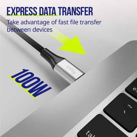 Allity kabel AUC-01 USB-C - USB-C 2,0 m 100W czarny