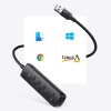 Ugreen HUB USB Typ A Splitter - 4x USB 3.2 Gen 1 schwarz (CM416 80657)