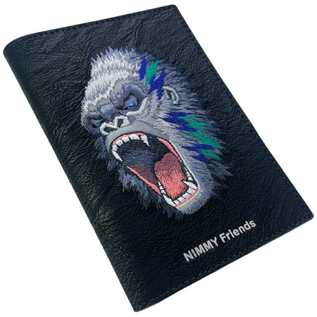 Etui na paszport Nimmy portfel Raptor    Gorilla czarny