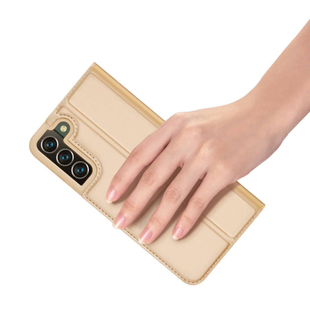Dux Ducis Skin Pro Bookcase type case for Samsung Galaxy S22+ (S22 Plus) golden