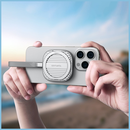 Magnetyczna obudowa SSD 4smarts do 4TB z podpórką 3C MagSafe szary 541311