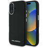 Original Case IPHONE 16 Karl Lagerfeld Saffiano Full Wrapped Elongated Metal Logo MagSafe black