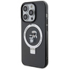 Etui Karl Lagerfeld Ring Stand Karl&Choupettte MagSafe do iPhone 13 Pro - czarne
