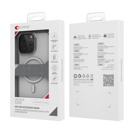 Comma nakładka Crystal Mag do iPhone 15 Plus przeźroczysta