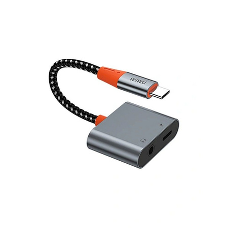 WiWU - Audio adapter LT10 Typ C do Typ C + 3.5mm