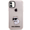 Original Handyhülle IPHONE 11 / XR Karl Lagerfeld Hardcase Ikonik Choupette (KLHCN61HNCHTCP) rosa