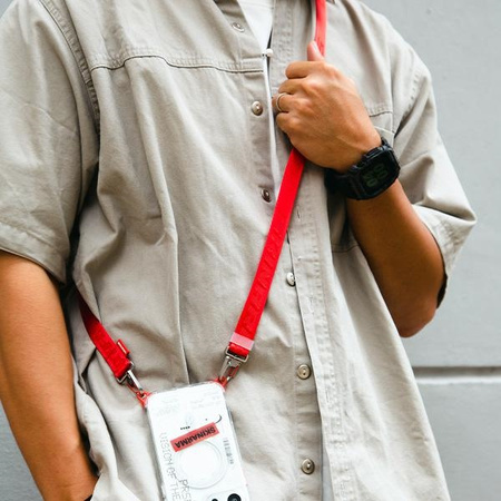 Skinarma Scout uniwersalna smycz do telefonu czerwony/red