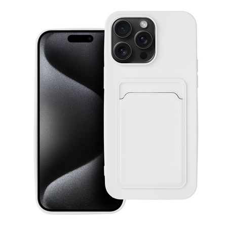 Futerał CARD CASE do IPHONE 15 PRO MAX biały