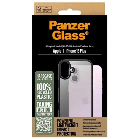 PanzerGlass HardCase iPhone 16 Plus 6.7" black/black 1297