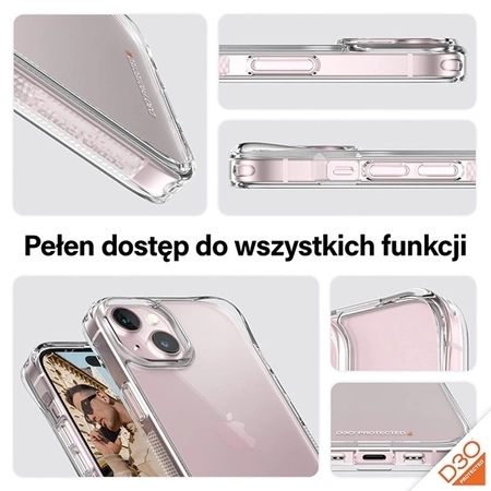PanzerGlass Bundle 3in1 set transparent case + foil + camera cover for iPhone 15 Plus
