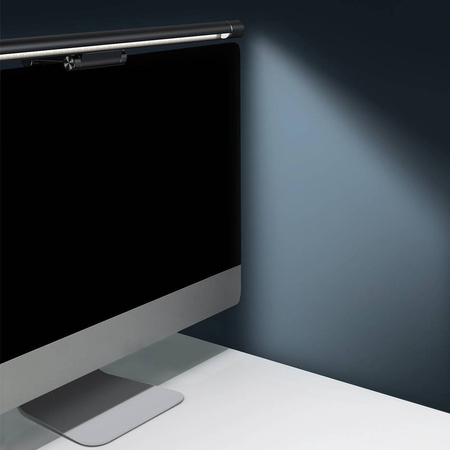 Lampa na monitor Baseus I-Wok Pro, z klipsem i ściemniaczem (czarna)