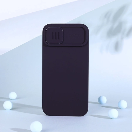 Nillkin CamShield Silky Silicone Case iPhone 14 Plus Hülle mit Kameraabdeckung grün