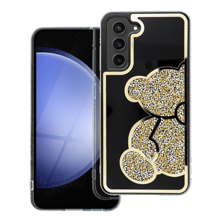 Futerał TEDDY BEAR do SAMSUNG S25 FE złoty