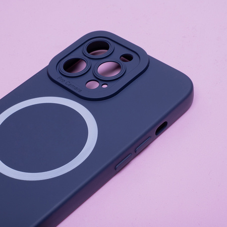 Nakładka Silicon Mag do iPhone 16 Pro 6,3&quot; ciemnoniebieska