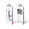 Yesido Kabel CA78 PD 60W Type-C/Type-C 1.2m 3A, BLACK / CZARNY