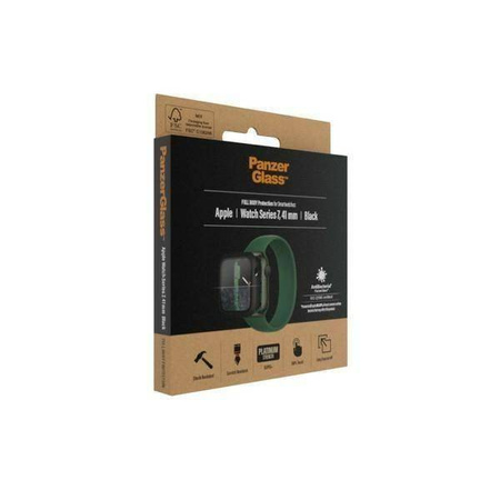 PanzerGlass Full Body szkło hartowane + etui do Apple Watch 7 / 8 (41mm) czarna ramka