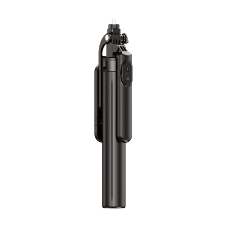 Selfie stick WH181D-Y1S 1.75m aluminum alloy telescopic tripod with dual lamp and phone holder - black