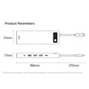 Baseus Metal Gleam wielofunkcyjny HUB USB Typ C 12w1 HDMI / DP / USB Typ C / minijack 3.5mm / RJ45 / SD (WKWG020213)