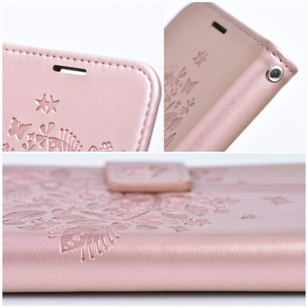 Kabura MEZZO Book do SAMSUNG A35 5G drzewo złoty róż