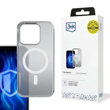 3MK Frosty MagCase iPhone 15 Pro Max biały/white