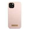 Original Case IPHONE 13 MINI Guess Hard Case Silicone Logo Plate MagSafe (GUHMP13SSBPLP) pink