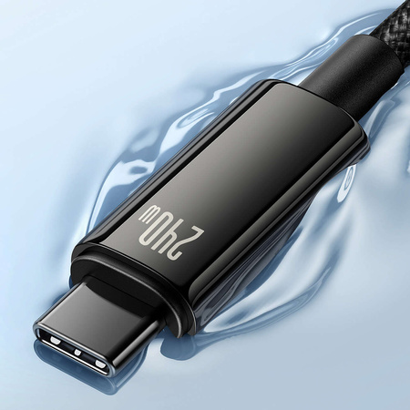 Kabel USB C – USB C 480 Mbit/s 240 W 2 m Baseus Tungsten Gold CAWJ040101 – Schwarz