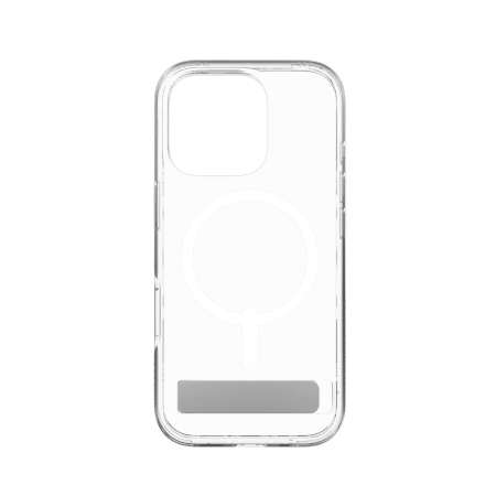 ZAGG Crystal Palace Snap Kickstand MagSafe Hülle mit Ständer für iPhone 16 Pro – transparent