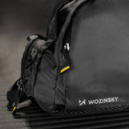 Wozinsky torba sportowa plecak bagaż podręczny torba 40x20x25 cm do samolotu czarny (WSB-B01)
