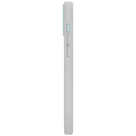 Uniq Lino Hue iPhone 15 Hülle 6,1&quot; Magclick Charging Hellgrau/Kreidegrau