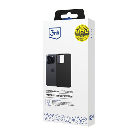 Apple iPhone 13 Pro Max - 3mk Hardy MagSilicone Black