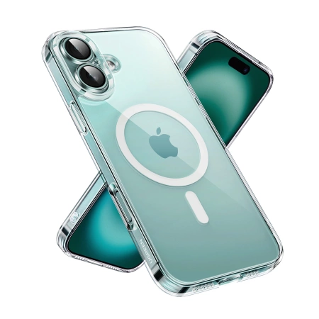 Ugreen Classy Clear Magnetische Hülle für iPhone 16 Plus – transparent