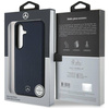 Schutzhülle SAMSUNG GALAXY S25 Mercedes AMG Hardcase Leather Debossed Lines MagSafe navy blau