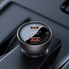 BASEUS ładowarka samochodowa Digital Display Dual USB + Typ-C 140W (z kablem Typ-C do Typ-C 240W 1m Czarny)