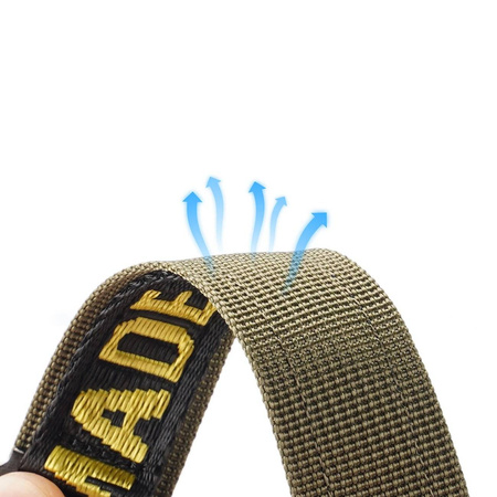 Dux Ducis Strap (Outdoor  Version) pasek Apple Watch Ultra, SE, 8, 7, 6, 5, 4, 3, 2, 1 (49, 45, 44, 42  mm) nylonowa opaska bransoleta żółto-zielony