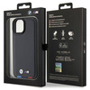 BMW BMHCP15S22PTDK iPhone 15 6,1" schwarz/schwarzer Lederstempel Tricolor