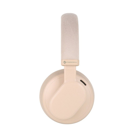 FORCELL F-AUDIO słuchawki bezprzewodowe nagłowne ANC Touch Beat różowe